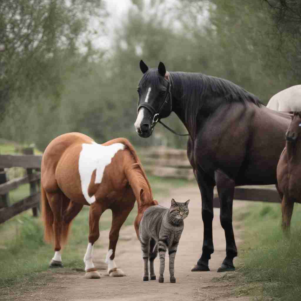 Cat and horse 5